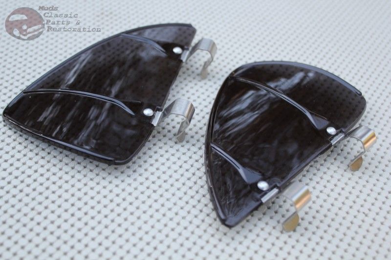 Custom Vintage Style Car Vent Wing Window Air Breeze Wind Deflectors Tinted eBay